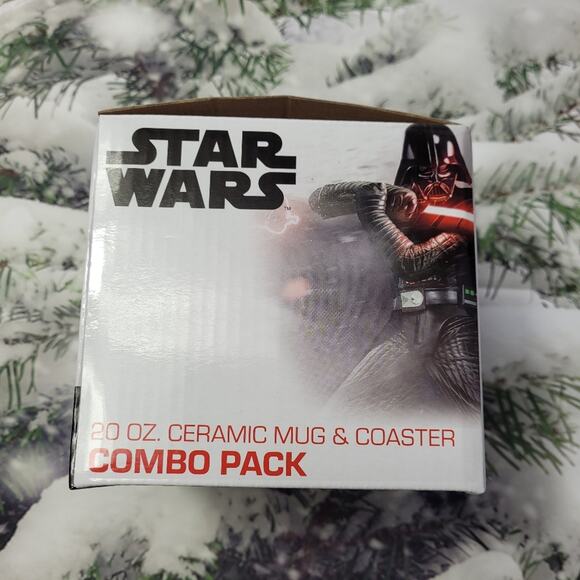 NWT in Box Star Wars Darth Vader Ceramic Mug & Coaster Combo Pack - Picture 6 of 11